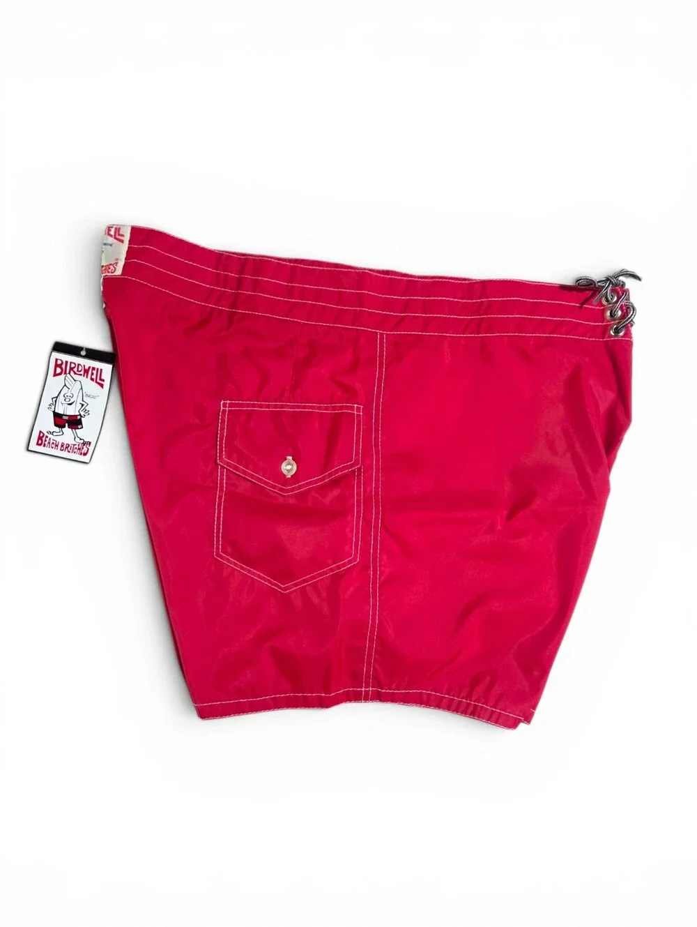 Birdwell Beach Britches Deadstock Vintage Men’s 40 Board Shorts Red Swim Trunks